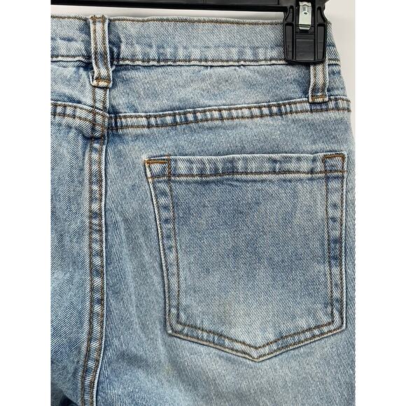 J. GALT Women's Light Blue Denim Straight-Leg Mid-Rise Regular-Fit Jeans SZ S - Picture 6 of 10